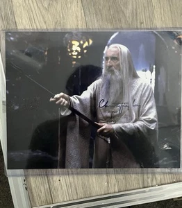 The Lord of the rings Saruman 8x10 print signed by Christopher Lee ACOA cert - Picture 1 of 3