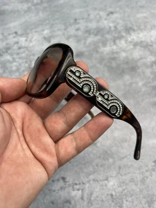 Bvlgari 8037-B Limited Edition Brown Sunglasses Vintage - Picture 1 of 13
