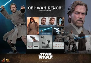 Hot Toys MMS478 Star Wars III Revenge of the Sith obi-Wan Kenobi Deluxe Figure - Picture 1 of 3