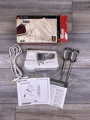 复古 Black & Decker 3 速混音器型号 M24D 美国制造全新开箱阅读 — 第 1/4 张图片