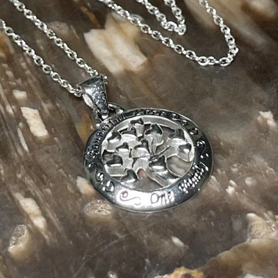 "Collar colgante de plata de ley de 16"" Bountiful Love, One Family"  Foto 1 de 4