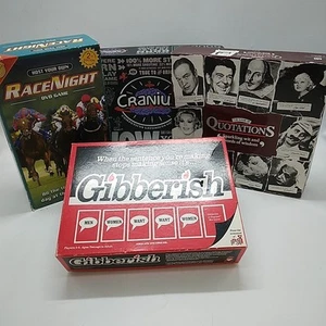 Party/Family Games Bundle x4 - Cranium, Race Night, Gibberish, Quotations - Picture 1 of 22
