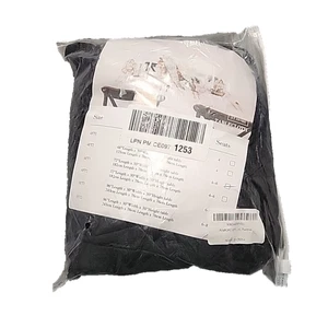 Ivapupu 6 Foot BLACK Fitted At Home Tablecloth 72" L x 30" W x 30" Table Height - Picture 1 of 5