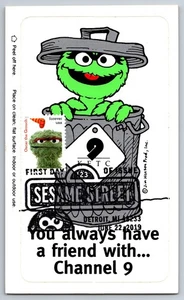 #5394g Sesame Street Oscar the Grouch FDC Maxi Card w/Pictorial Cancel on Decal - Picture 1 of 2