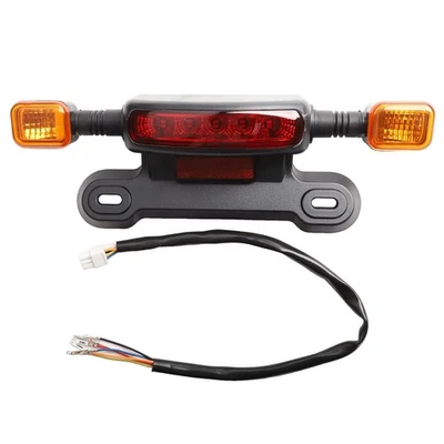Robust Electric Bike Taillight with 12V LED Brake and Signal Capabilities - Image 1 of 4