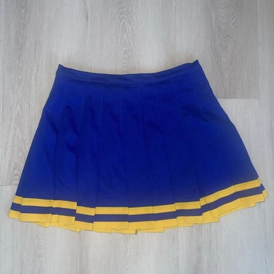 Falda plisada vintage Dehen Cheerleading talla grande azul amarillo años 60’s   Foto 1 de 4