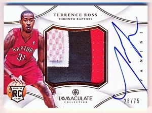 2012-13 Immaculate Terrence Ross Premium Patch Auto Rc #PP-RO (26/75) - Picture 1 of 2