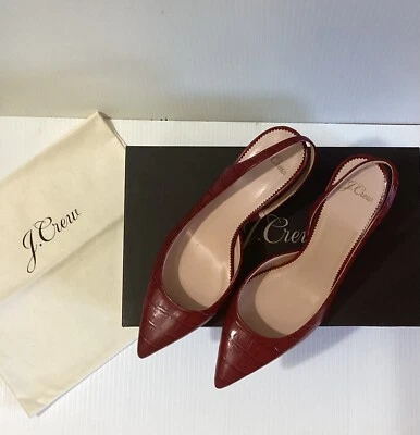 Zapatos de salón J.Crew Colette D’Orsay de cuero en relieve de cocodrilo talla 8,5 Foto 1 de 4