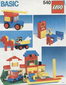 Lego Universal Bausatz # 540 Basic Building Set - Bauanleitung (keine Steine!) - Bild 1 von 1