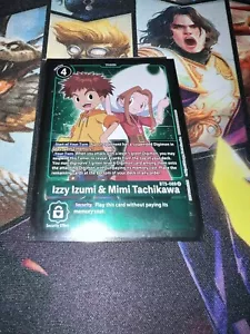 Digimon CCG Singles - Izzy Izumi & Mimi Tachikawa - BT5-089 Box Topper Foil - LP - Picture 1 of 1