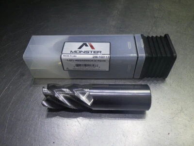 Monster 1" 5 长笛硬质合金粗磨端磨机 Med 1"柄 256-100112 (LOC271) — 第 1/4 张图片