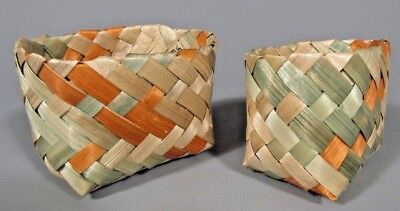 Colombia Colombian Polychrome Woven Baskets Ca. 20th C. Ex. Newark Museum Coll. • 70£