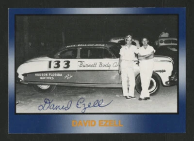 1991 DAVID EZELL AUTOGRAPHED HQ SIGNED OFFICIALLY LICENSED PQ NASCAR RACING CARD - Image 1 of 2