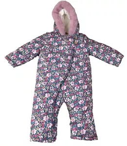John Lewis Bunting Snow Suit Sz 18-24 Months Hooded Fleece Lined Winter Toddler - Picture 1 of 11