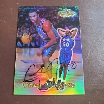 1999 Topps Gold Label On Card Auto Corey Maggette Refractor #98 RC Rookie Card  - Image 1 of 2
