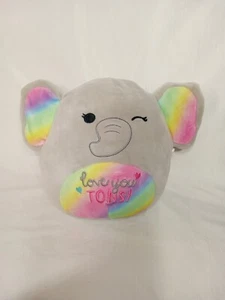 Squishmallows Love You Tons Mila the Elephant Winking Valentine 10"  - Picture 1 of 6