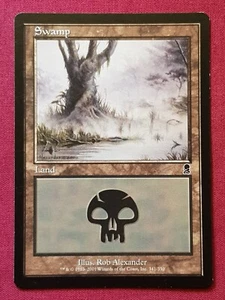 Magic The Gathering ODYSSEY SWAMP 341 land card MTG - Picture 1 of 2