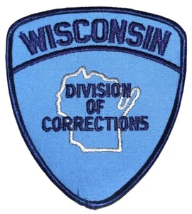 WISCONSIN – DIVISION OF CORRECTIONS –WI Sheriff Police Patch STATE SHAPE OUTLINE - Picture 1 of 1