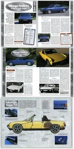 Volkswagen Porsche 914 - 1960-1970 - A Century Of Cars - Hachette 2 Pages - Picture 1 of 1