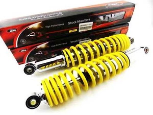 YAMAHA TT500 77-81 365mm JBS YELLOW/CHROME SHOCK ABSORBERS EYE TO EYE - Picture 1 of 4