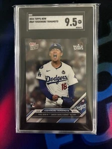 2024 Topps Now Yoshinobu Yamamoto (RC) #869 SGC 9,5 - Imagen 1 de 2