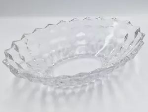 12" FOSTORIA Amerikanisch Klar Oval Gemüseschüssel #2056 Würfel - Bild 1 von 5