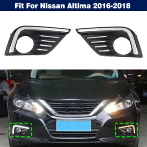 LED Daytime Running Light Driving Fog Lamp DRL For Nissan Altima 2016 2017 2018 - Picture 1 of 13