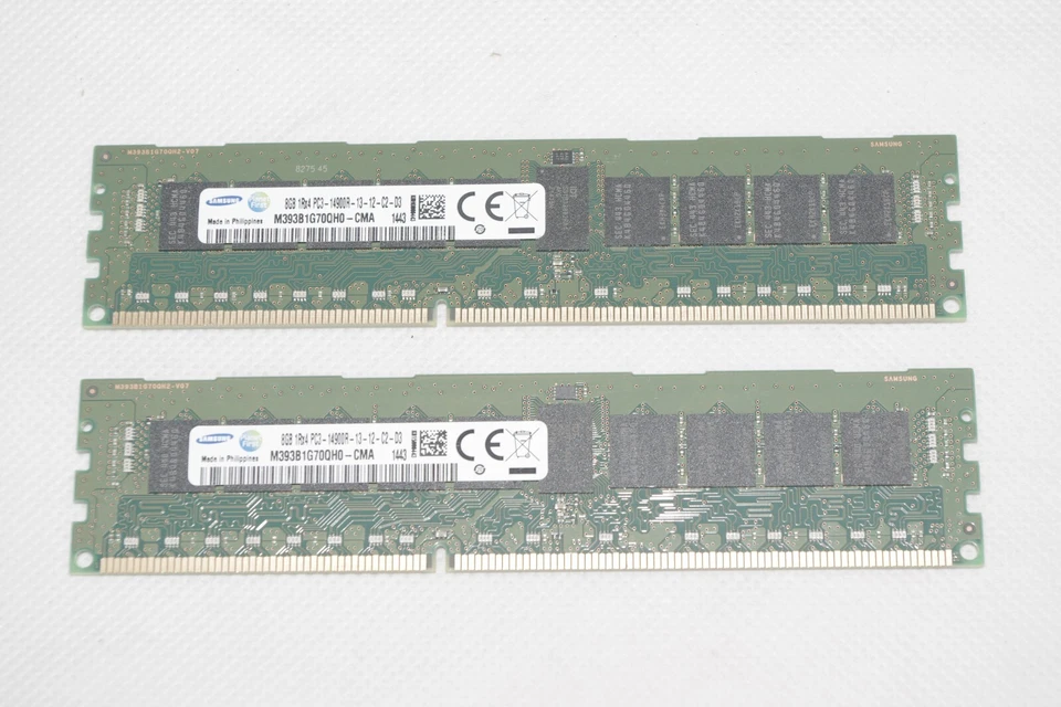 2x 8GB || Samsung 1Rx4 PC3-14900R M393B1G70QH0-CMA || SERVER RAM - Image 1 of 1