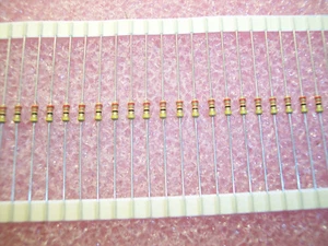 QTY (2000) 22 Ohm .35W 5% CARBON FILM RESISTORS LCA0207SI-22R-5% DRALORIC - Picture 1 of 4