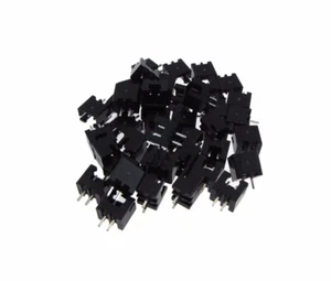 2 Pins 2P XH2.54 2.54mm Shrouded Header Connector - Black - Pack of 100 - Picture 1 of 1