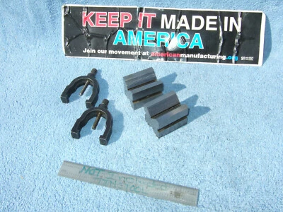 LUFKIN No.905 V-BLOCKS 2A GROUND MATCHED TOOLMAKER VINTAGE 278 750 V-BLOCKS ALSO - Image 1 of 4