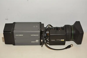 Hitachi HV-D5W Digital Video Camera W/ Canon YJ19x9B4 KTS PX12 IF 19x Lens #4 - Imagen 1 de 9