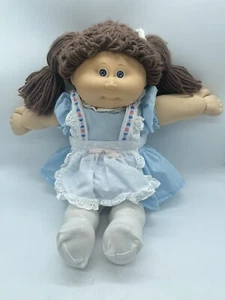 Vintage 1985 CPK Cabbage Patch Kids 16" Doll Brown Poodle Hair Violet Eyes - Picture 1 of 12