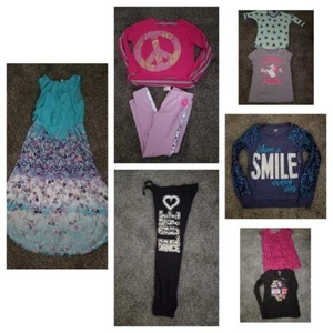 Clothes Lot Girls XL mixed 14 16 bling shirts dress school Pants Outfits Legging - Picture 1 of 6