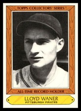 1985 Topps Woolworth All-Time Record Holders 36 Lloyd Waner Pirates