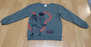 Disney Mickey Mouse Pullover Gr. 122/128 grün mit Muster - Bild 1 von 1