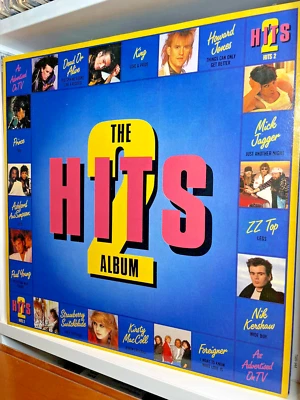 THE HITS ALBUM 2 - 80s COMPILATION FOREIGNER KING CHICAGO PRINCE 2 x LP - Image 1 of 4