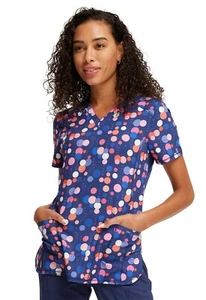 Sporty Spots Cherokee Infinity Print Top Style CK634 SPST Size Small - Picture 1 of 5