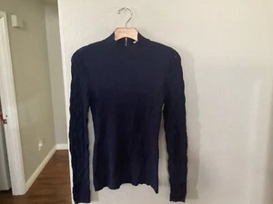 WHBM Small Navy Blue Top - Picture 1 of 3