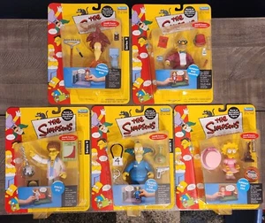 Playmates WOS Simpsons Series 9 Lot Of 5 - Bob Krusty Stu Sunday Grandpa Lisa - Picture 1 of 1