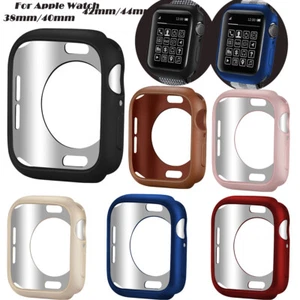 TPU Bumper Protective Case Cover Frame For Apple Watch Series 6 5 4 3 2 1 38/42 - Zdjęcie 1 z 14