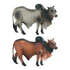 Simulation Cow Figurines, Playset Preschool Toy Cattle Model Action Figure Toys