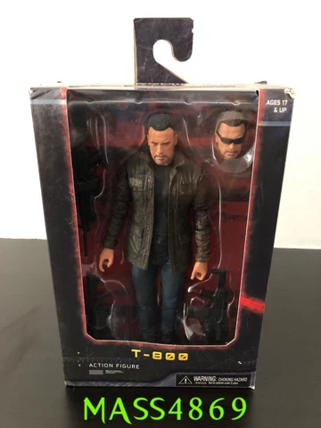 NECA T-800 Terminator Dark Fate Movie 7" Figure Arnold - New Figure - Worn Box Cover