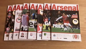 Arsenal 2011/12 Auswahl Home Premiership Programme aus Menü auswählen N-W - Bild 1 von 9