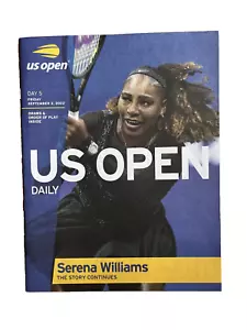 SERENA WILLIAMS FINAL MATCH OFFICIAL 2022 US OPEN DAILY PROGRAM 9/2/2022 - Picture 1 of 17