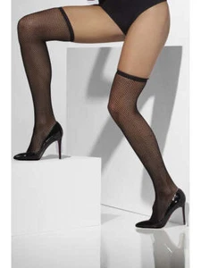 Fishnet Hold-Ups, Black - Picture 1 of 1