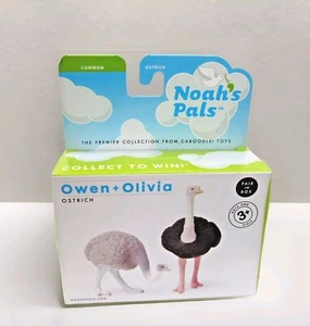Estatuilla coleccionable de animales avestruz retirados de NOAH'S PALS juguete Owen Olivia #LO - Imagen 1 de 7