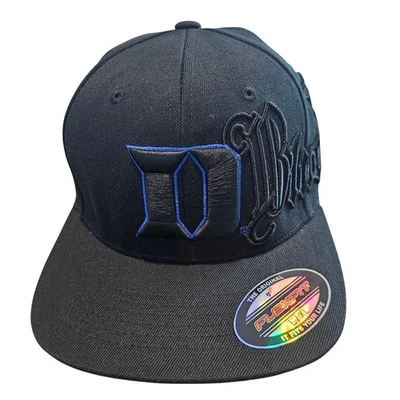 Vintage Duke Blue Devils Fitted Hat Cap 90s Black 3D Embroidered NCAA L /XL - Image 1 of 4