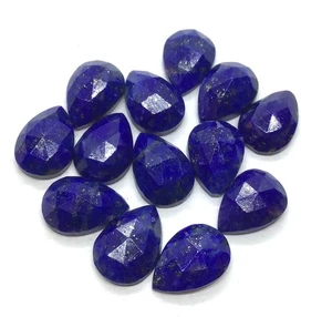 Natural Lapis Lazuli Pear Rose Cut AAA Loose Gemstone For All Making Jewelry - Picture 1 of 15