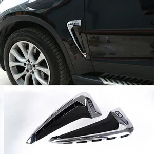 For BMW F15 X5 2014-2018 Side Body Marker Fender Air Flow Wing Vent Trim Chrome - Picture 1 of 12